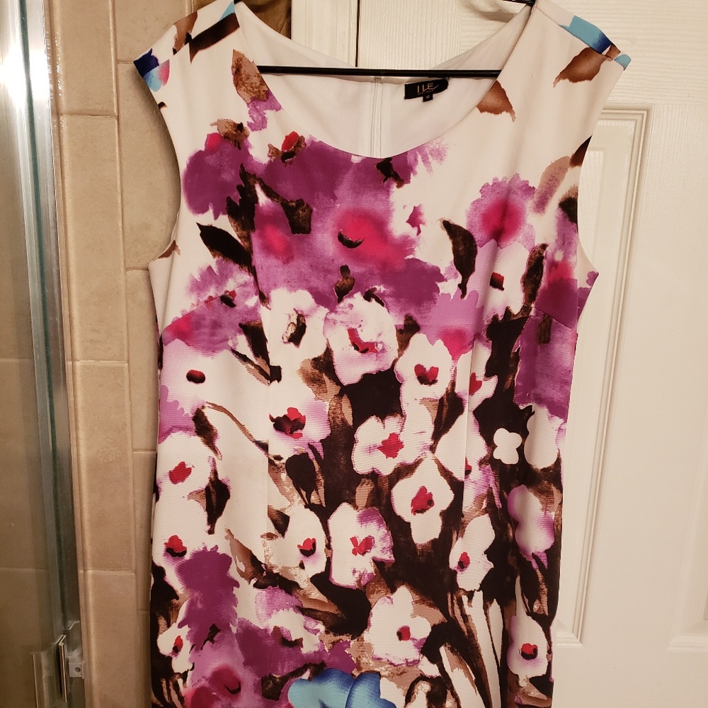 I LE new York brand floral dress size 12